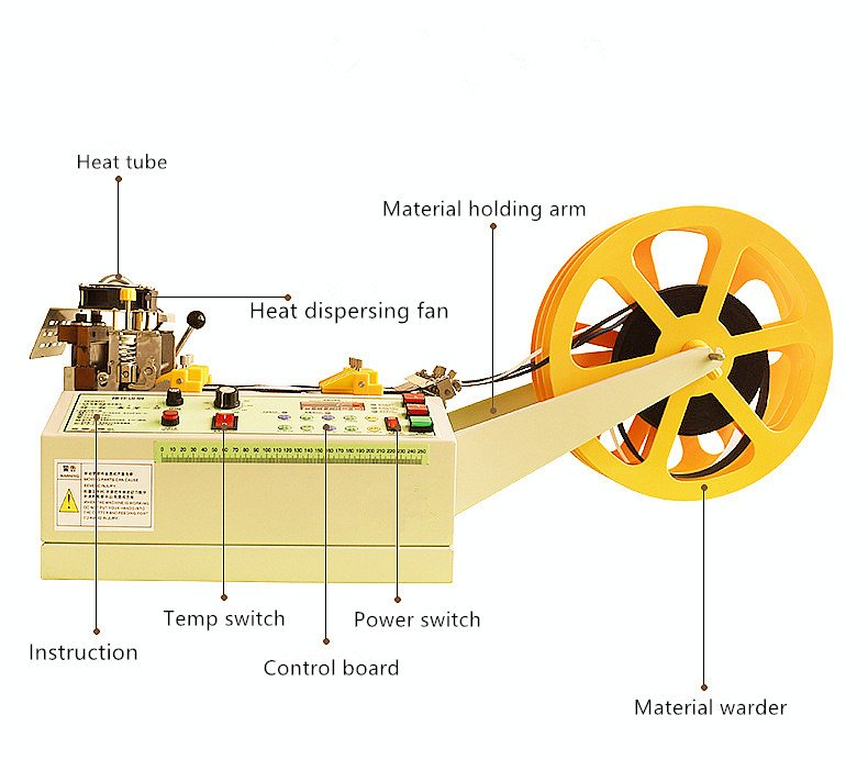 Hot knife webbing cutting machine